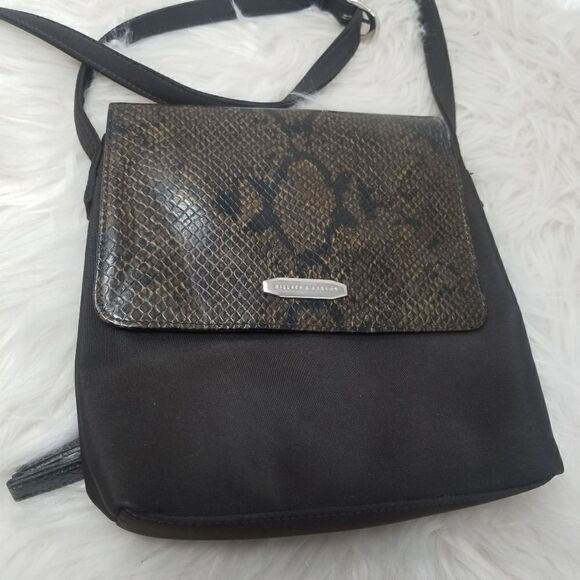 HILLARD and HANSON FAUX SNAKESKIN CROSSBODY - Picture 2 of 16